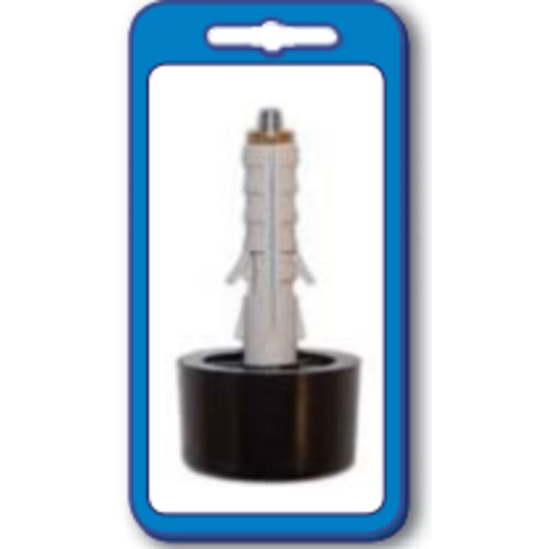 Masidef - 2 tasselli nylon con paracolpibianchi - diam. 9X50 mm