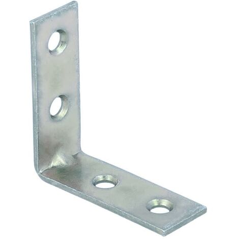 MASIDEF - 20 LASTRINE DI GIUNZIONE AD ANGOLO ZINCATE 30X30MM