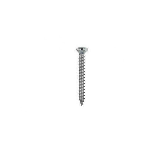 MASIDEF - 20 VITI AUTOFILETTANTI TESTA PIANA SVASATA, TAGLIO A CROCE DIN 7982 INOX A2 3,9X13mm