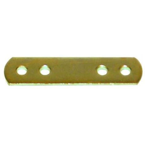 MASIDEF - 4 LASTRINE DI GIUNZIONE DRITTE60X15MM. ZINC. GIALLE