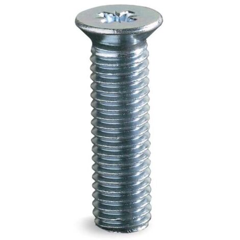 MASIDEF - 4 PEZZI - VITI A CAPPELLO IN ACCIAIO ZINCATO 10X33MM - IMPRONTA A CROCE