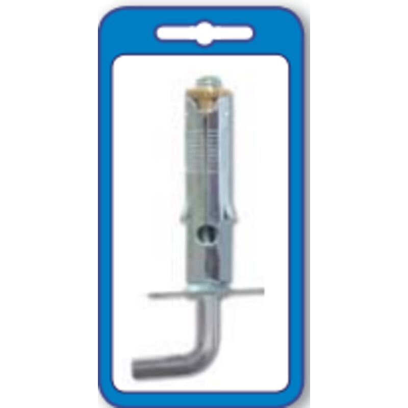 Masidef - 6 tasselli acciaio gancio lungo - 8X45 mm