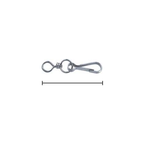 MASIDEF-CONNEX-1 MOSCHETTONE SIMPLEX NICHELATO CON GOVOLARE MM80
