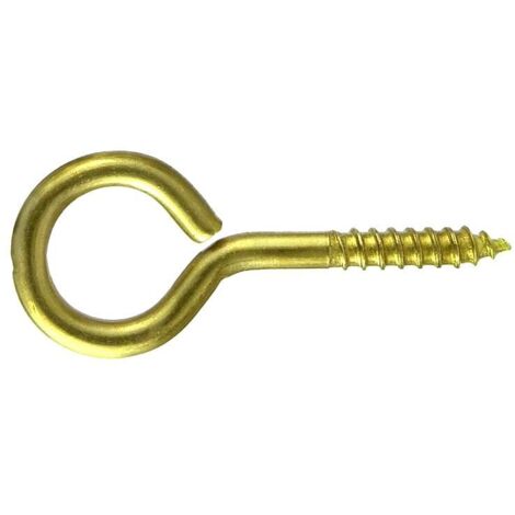 MASIDEF-CONNEX - 5 OCCHIOLI PER LEGNO OTTONATI 2,8X16X6mm