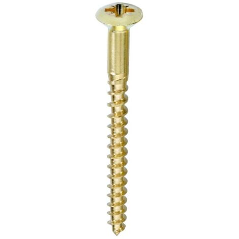 MASIDEF-CONNEX - 6 VITI TESTA GOCCIA DISEGO IN OTTONE 4,5X30mm