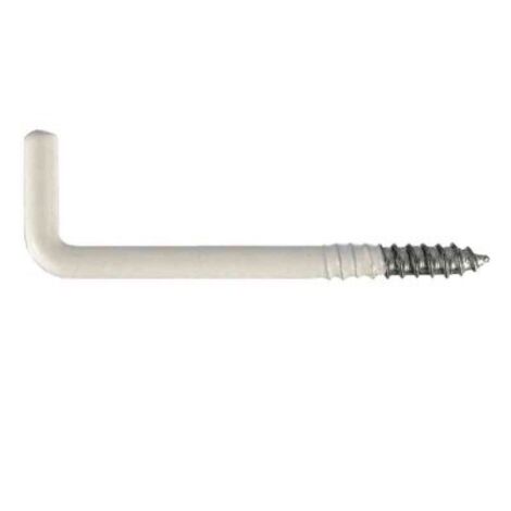 MASIDEF DY5060050 - BLISTER 4 CANCANI CON FILETTATURA PER LEGNO PLASTIFICATI BIANCHI 3,8X50mm