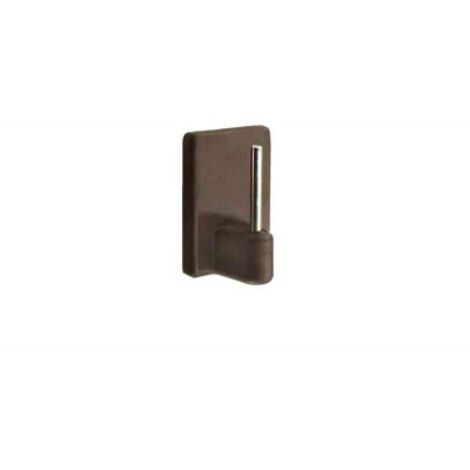 MASIDEF DY5100031 - 4 GANCI ADESIVI PERBACCHETTE TENDE MARRONI