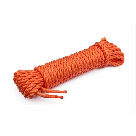 Corda In Polipropilene 6 Mm X 200 M - Arancione, Resistente Per Casa E Giardino