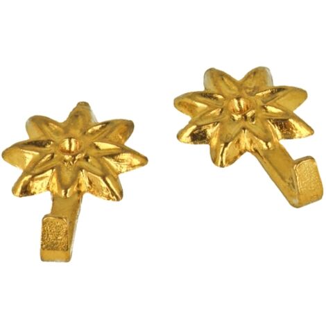 Masidef Ganci per Quadri - Ottone Lucido - 23x46 mm