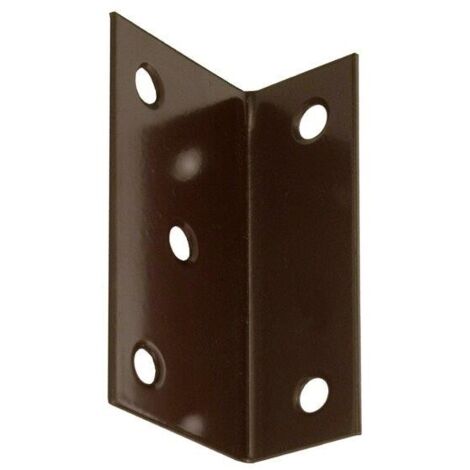MASIDEF Lastrine angolare plastificata marrone 75x40x25 mm