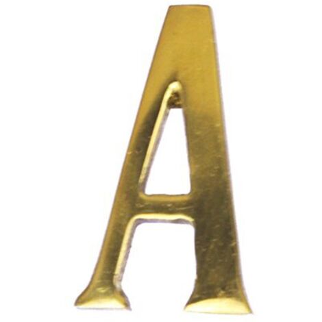 MASIDEF - LETTERA IN OTTONE LUCIDO 5cm A