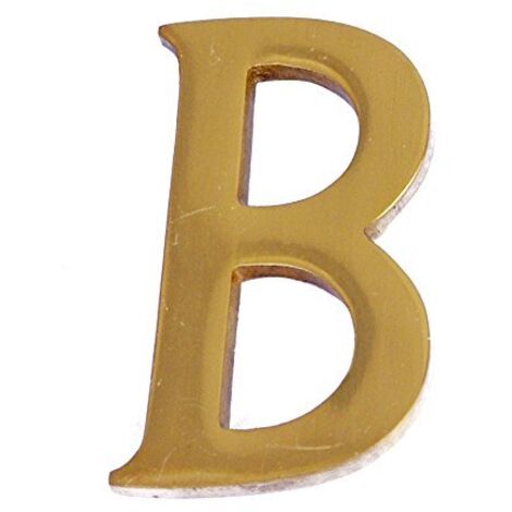 MASIDEF - LETTERA IN OTTONE LUCIDO 5cm B