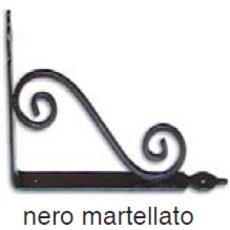MASIDEF - MENSOLA RUSTICA ELEGANTE NERAMARTELLATA 33X28CM
