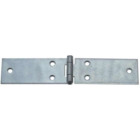 MASIDEF-MOBILIA - 2 CERNIERE ALA LUNGA IN FERRO ZINCATO 25X80mm