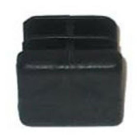MASIDEF MOBILIA - 4 PIEDINI QUADRI 20X20MM NERO IN PLASTICA