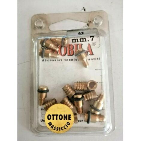MASIDEF-MOBILIA - 8 MENSOLINE REGGIPIANOCON GUARNIZIONI IN GOMMA D7 OTTONE LUCIDO