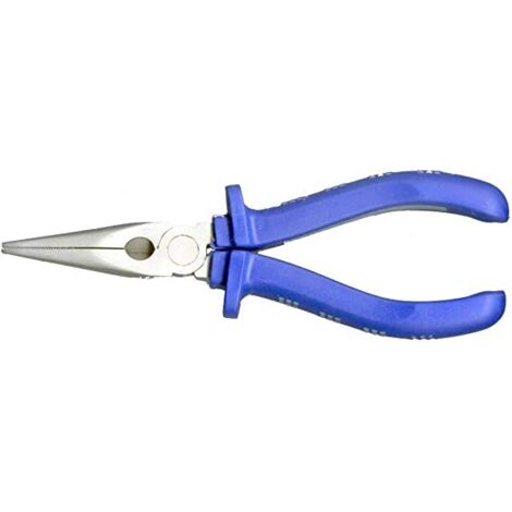 MASIDEF - PINZA PROFESSIONALE A TAGLIENTE LATERALE CON BECCHI MEZZI TONDI 160MM - IMPUGNATURA BIMATERIALE BLU/GRIGIO