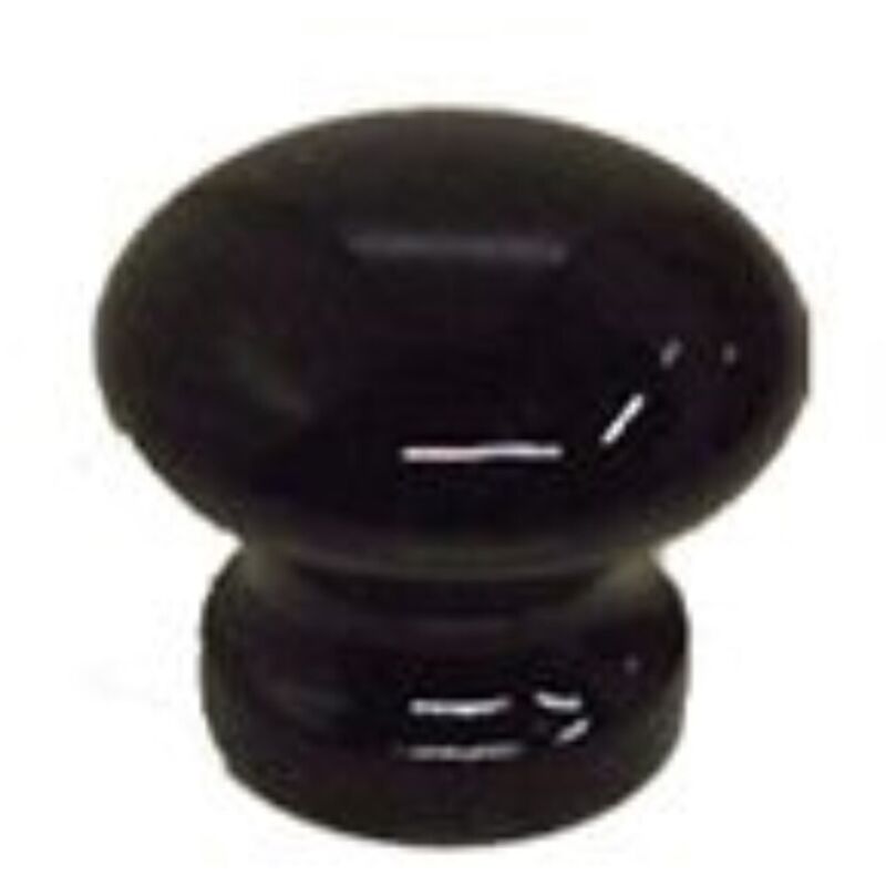 Masidef-pomolo nero brillante - diam. 30MM