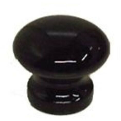 MASIDEF-POMOLO NERO BRILLANTE - DIAM. 30MM