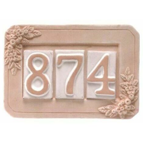 MASIDEF - PORTACIVICO IN TERRACOTTA A 3POSIZIONI 33,6 x 22,8 x 2,6 cm