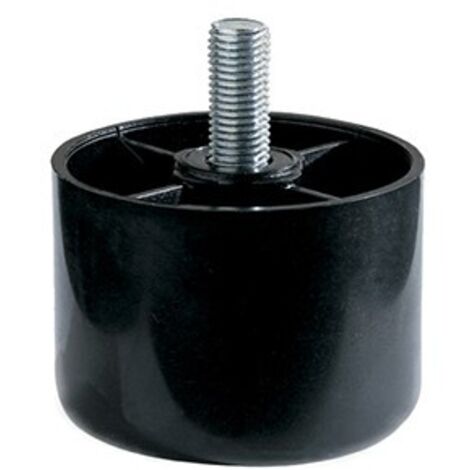 MASIDEFF - PIEDINO IN PLASTICA SERIE BLACK - Ø60MM - ALTEZZA 60 MM - COLORE NERO