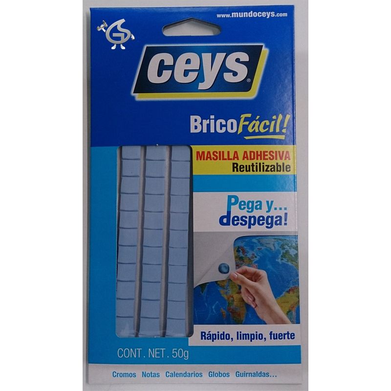 

Masilla Ceys bricofácil pega y despega 50 gr