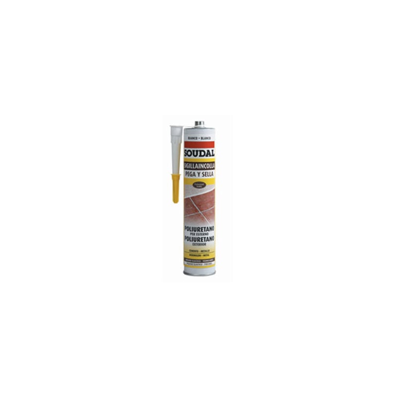 

Masilla de poliuretano pega y sella Soudal 300ml. gris.