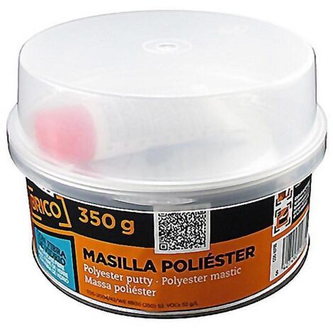 Masilla fibra de vidrio 340 gr + 10 gr, MIARCO.