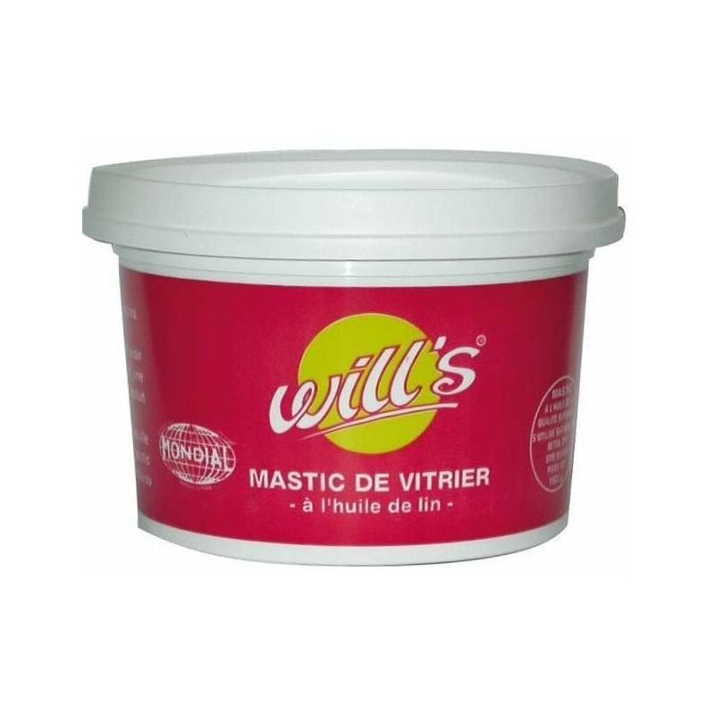 

Masilla glaseada con aceite de linaza, frasco de 1 kg.