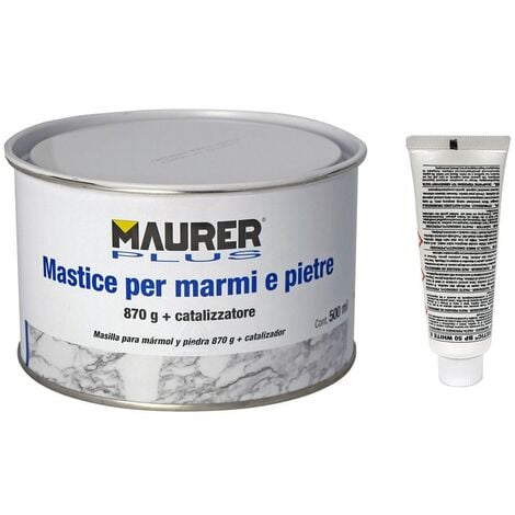 Masilla para marmol 500 ml. con endurecedor. color gris