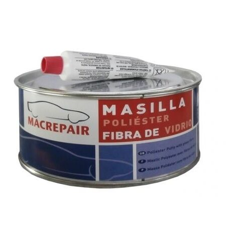 MASILLA POLIESTER FIBRA VIDRIO+CATALIZADOR LATA 1 KG