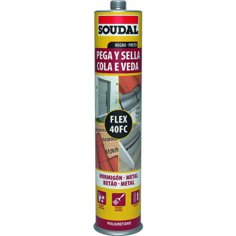 MASILLA POLIURETANO 300ML-115795 NEGRO