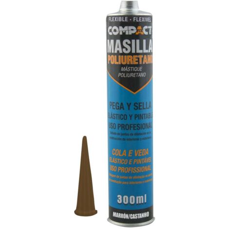 Masilla poliuretano compact marrón 300ml