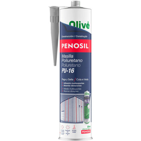 Masilla Poliuretano Gris Cartucho 300 ml.