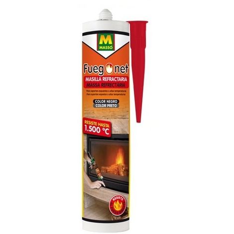 Masilla refractaria 1500º Fuego net Masso 310 ml