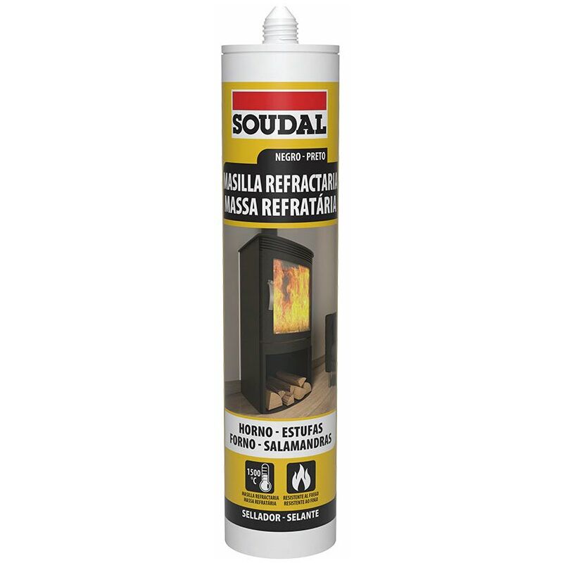 

Soudal - MASILLA REFRACTARIA 300 ML. NEG.