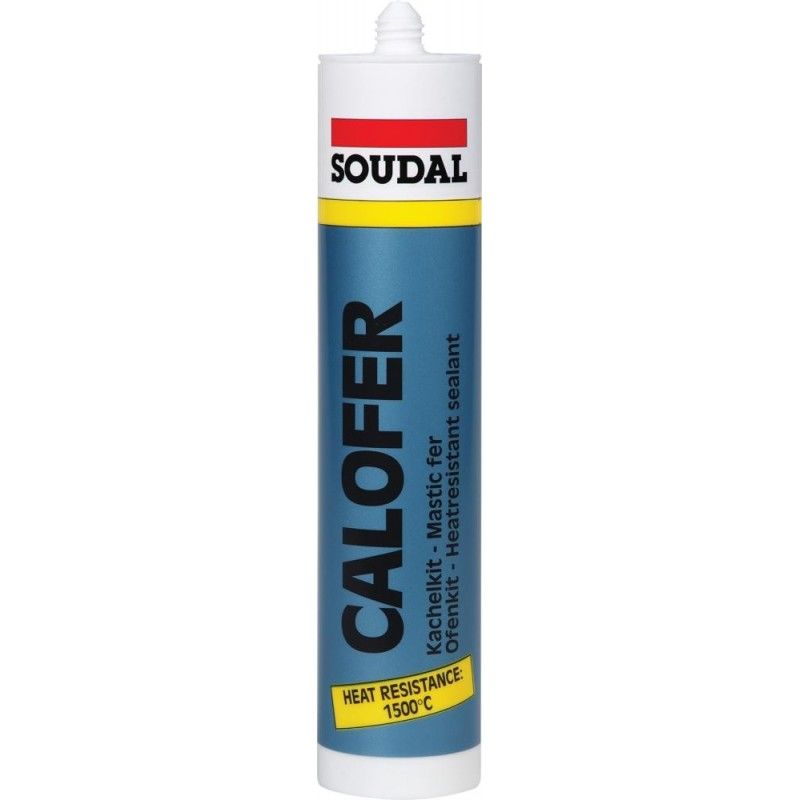 Masilla de impermeabilidad alto temperatura Calohierro 310ml Soudal por 15)