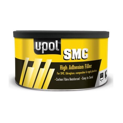 MASILLA RELLENO NEGRA ALTA ADHERENCIA SMC CON FIBRA DE CARBONO 2 KG
