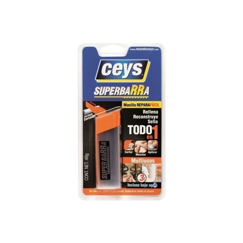 

ceys superbarra masilla epoxi multiusos 48gr bl. 505036 - Mibricotienda