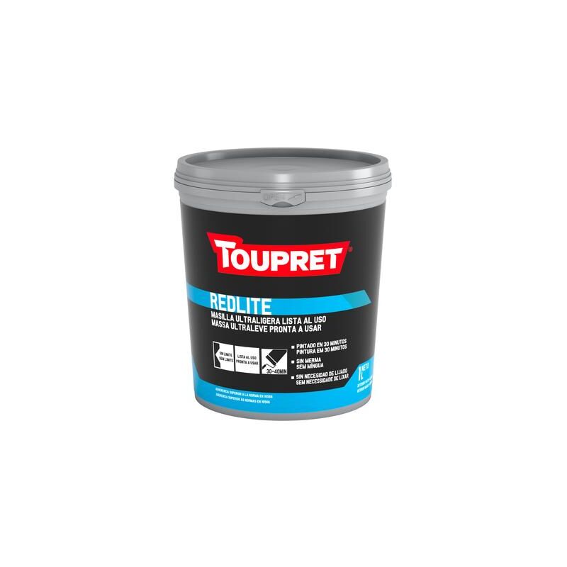 

MASILLA ULTRALIGERA AL USO REDLITE 1 LT - Toupret