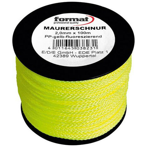 Masonry Cord - pp. 100 m. Verde appariscente. 2 mm