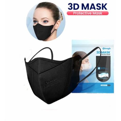 main image of "Masque , 50 Pcs Masque de Protection, Masque KN95 avec 4 Couches, Masques Jetables Adulte Guazhuni（Noir）"