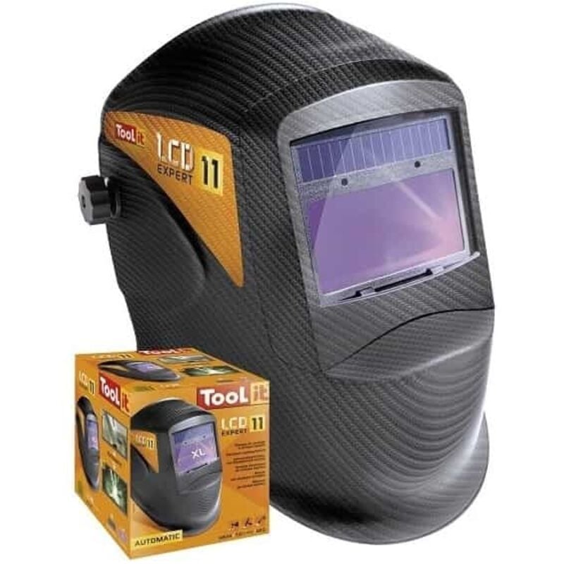 GYS - Masque soudeur lcd expert 11 carbon - 040755 - Gris foncé - Taille unique