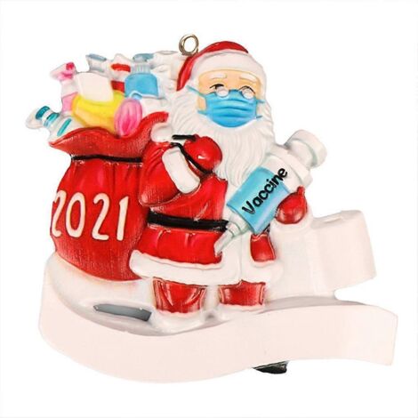 Masque à faire soi-même avec nom, Père Noël, pendentif sapin de Noël, bonhomme de neige suspendu.