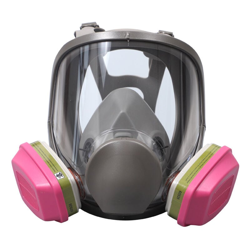 Masque à gaz intégral survie nucléaire et chimique: masque à vapeur organique pour la poussière, la peinture, le polissage, le soudage