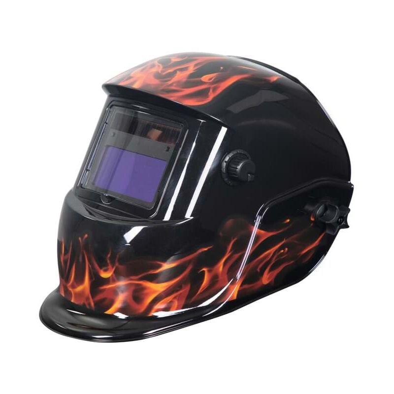 Scheppach - Casque de soudage automatique AWH-500FL - Grand champ de vision - Obscurcissement progressif automatique & réglable - Capteur & Cellule