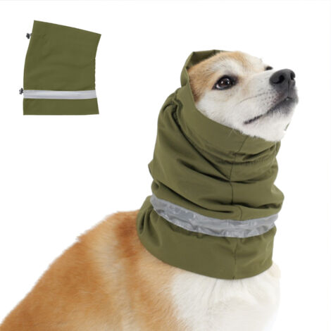 Masque anti-anxiété pour chien avec capuche, protège des angoisses, atténue le bruit et élimine les bruits de feux d'artifice.