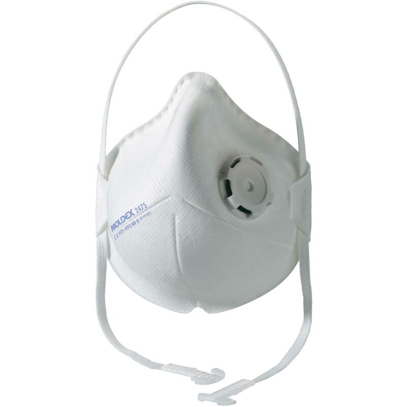 Moldex - Smart Pocket 247501 Masque anti poussières fines avec soupape FFP2 d 10 pc(s) en 149:2001, en 149:2009 din 149:2001, din 149:2009 Q125742