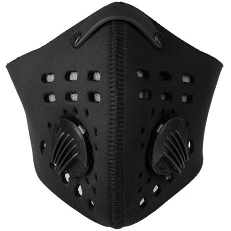 Masque anti-poussière durable et chaud pour cyclisme en plein air - Noir