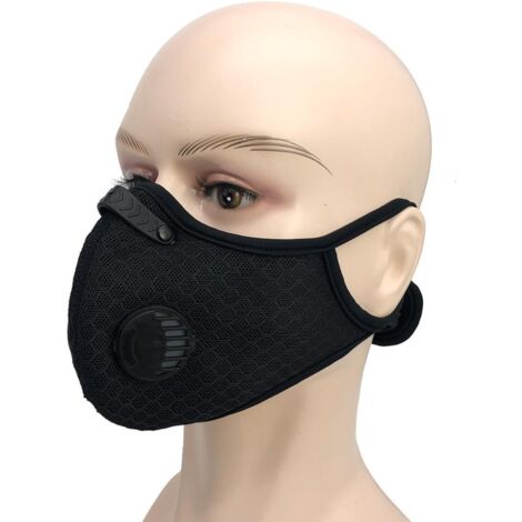 Masque anti-poussière pour le travail du bois, masque en maille de sports de plein air anti-poussière au charbon actif pour la construction, la tonte, le meulage, le jardinage, le nettoyage, la peintu